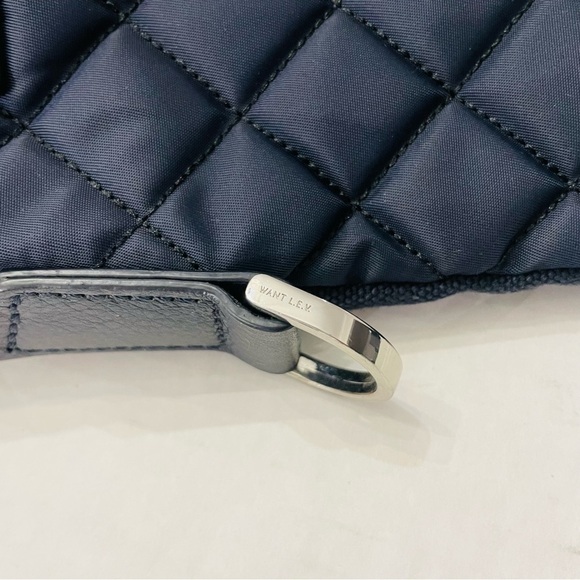 New! WANT Les Essentiels de la Vie O'Hare Tote Bag Navy - Picture 7 of 16